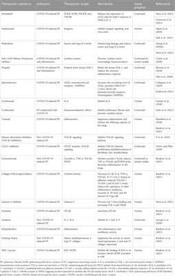 Molecular mechanisms of COVID-19-induced pulmonary fibrosis and epithelial-mesenchymal transition